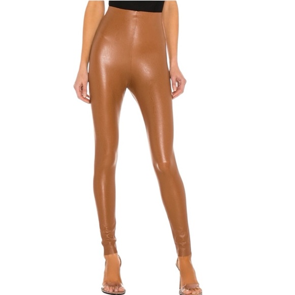 Commando | Women’s Faux Leather Leggings in Cocoa Brown Size Large - Picture 1 of 7
